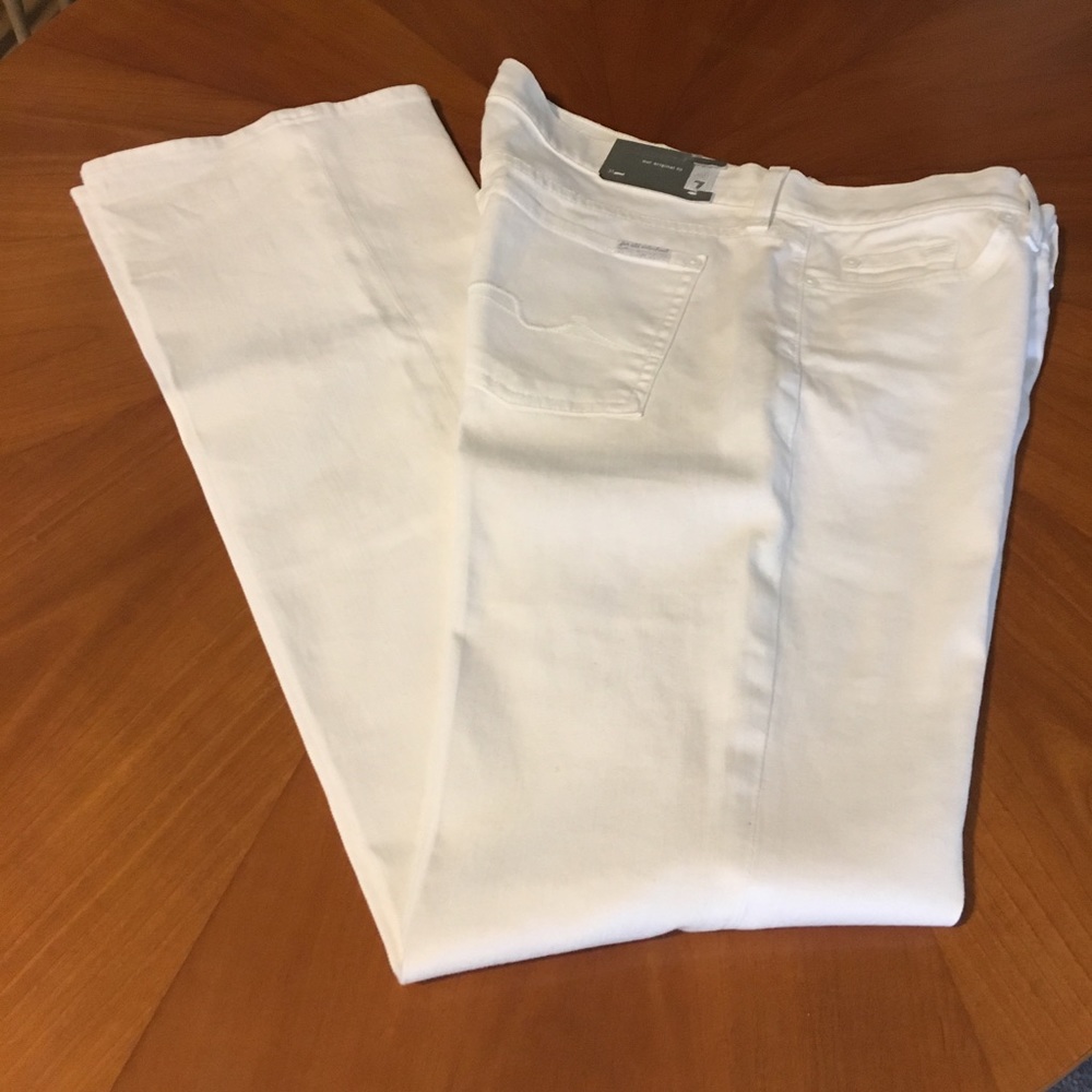 7 for all Mankind White Jeans 31 NWT